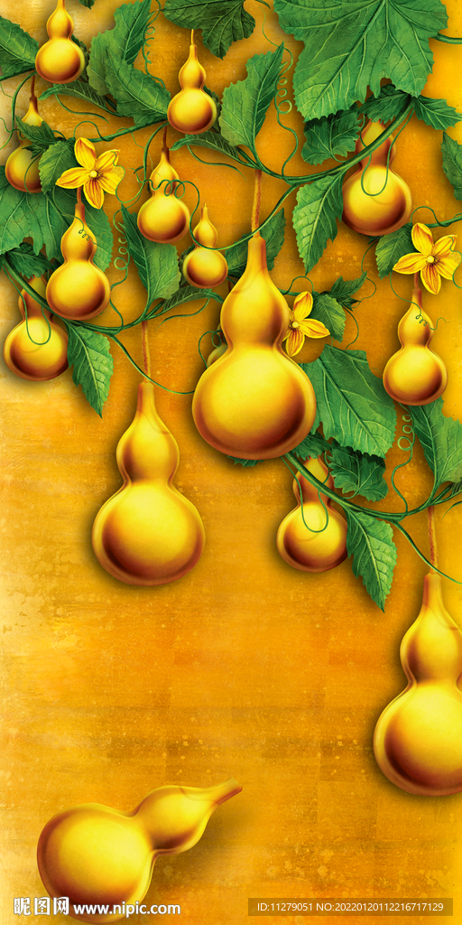 葫芦招财装饰画