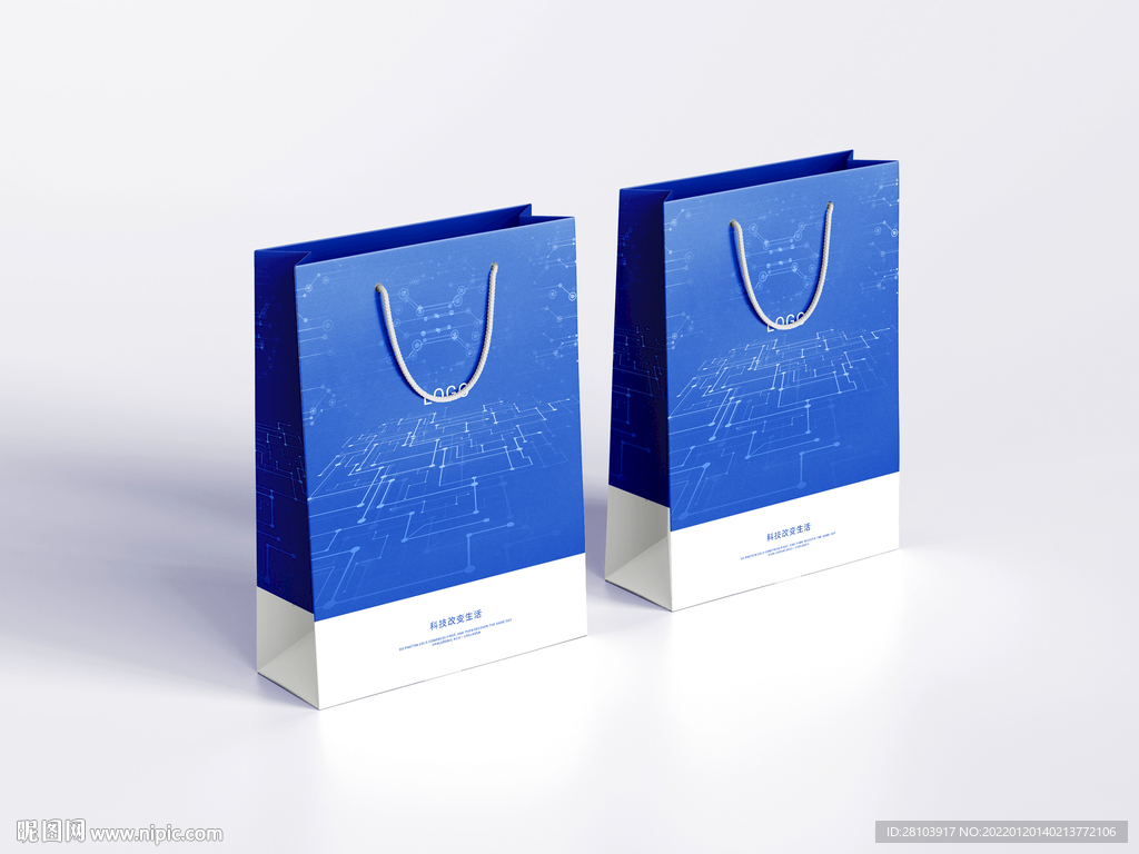手提袋样机效果图