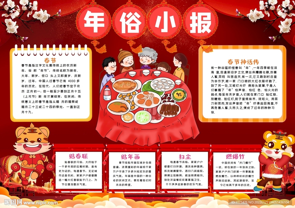 春节小报春节手抄报