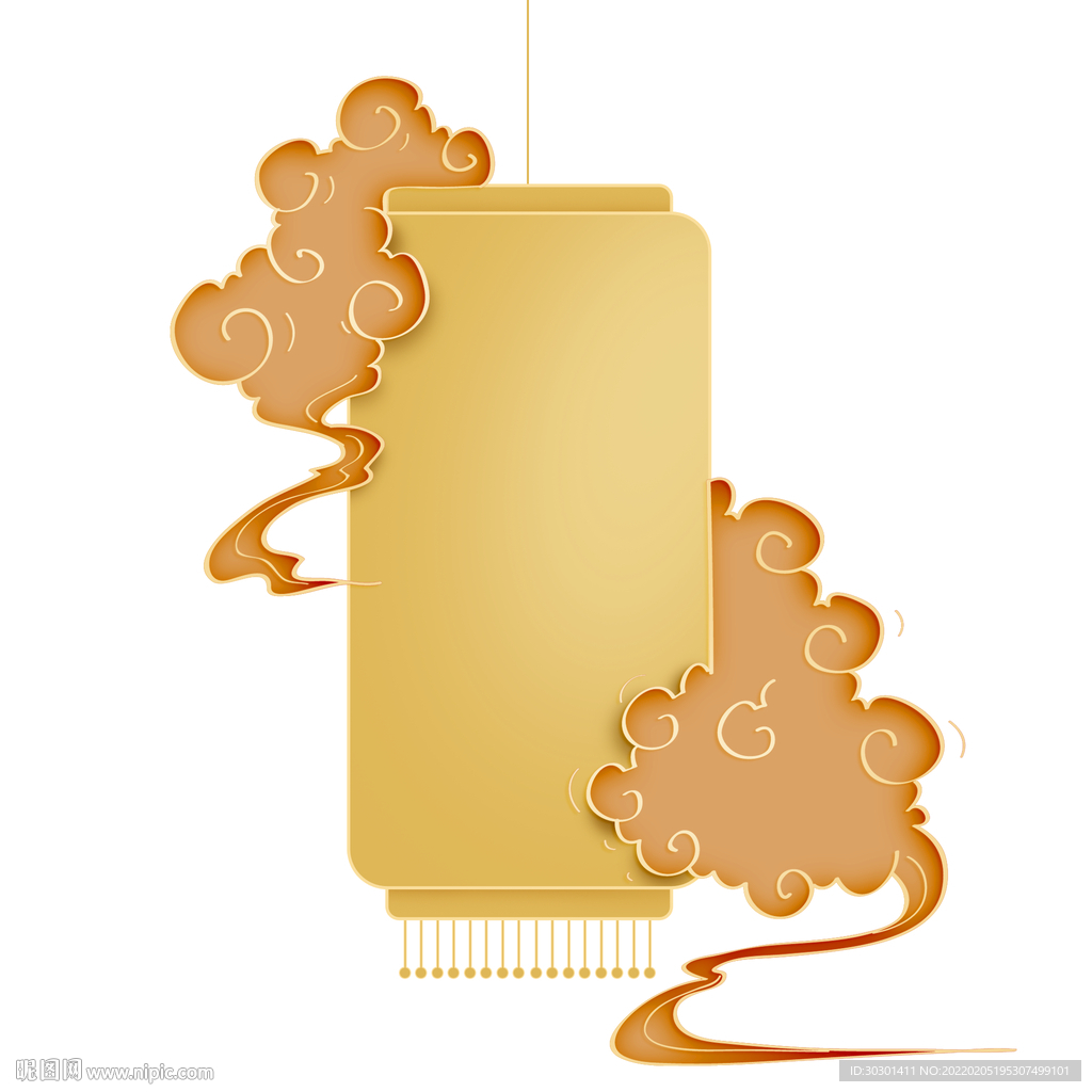 金色中国风国潮花纹装饰