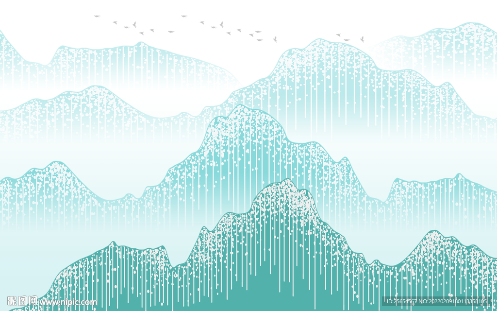 境山水风景背景墙