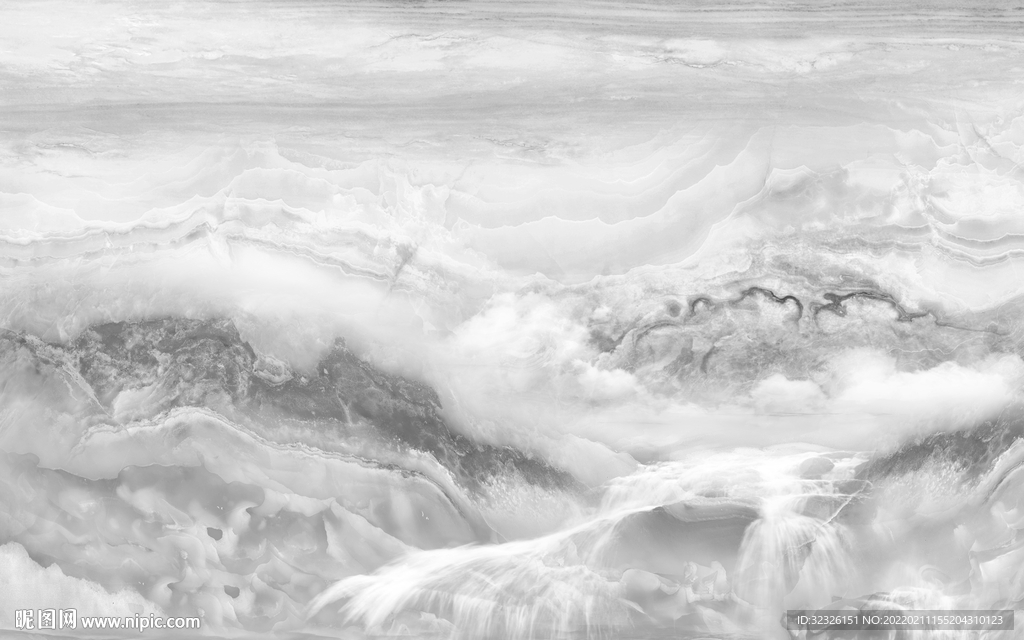 大理石山水背景图 tif分层画