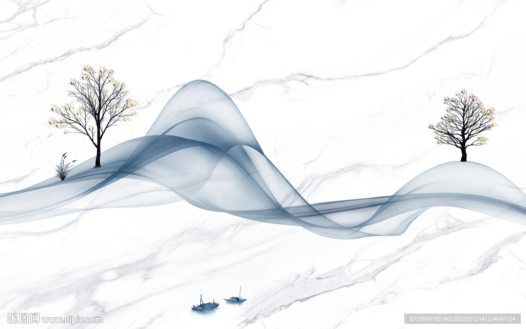 大气高端现代山水 TIF分层