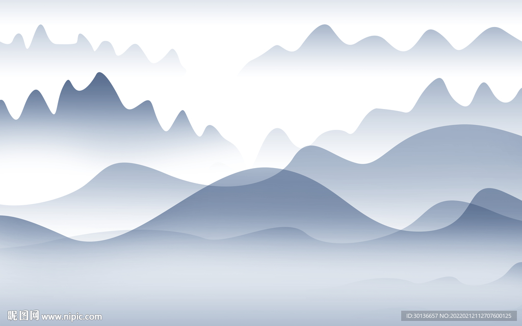 高清 电视山水背景 tif分层