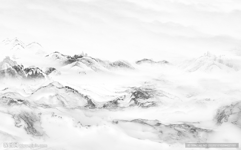 大气现代高档山水 TIF分层