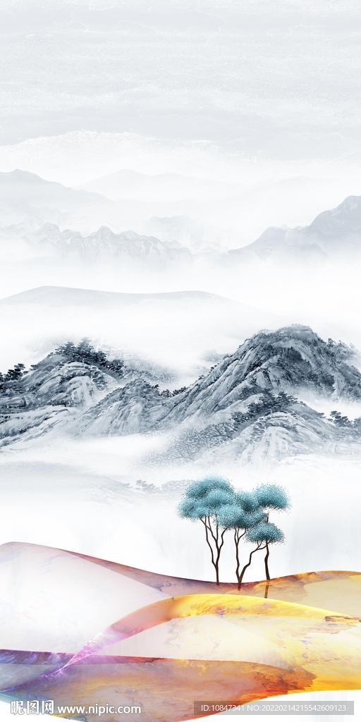 高清 人气中式玄关 TIF分层