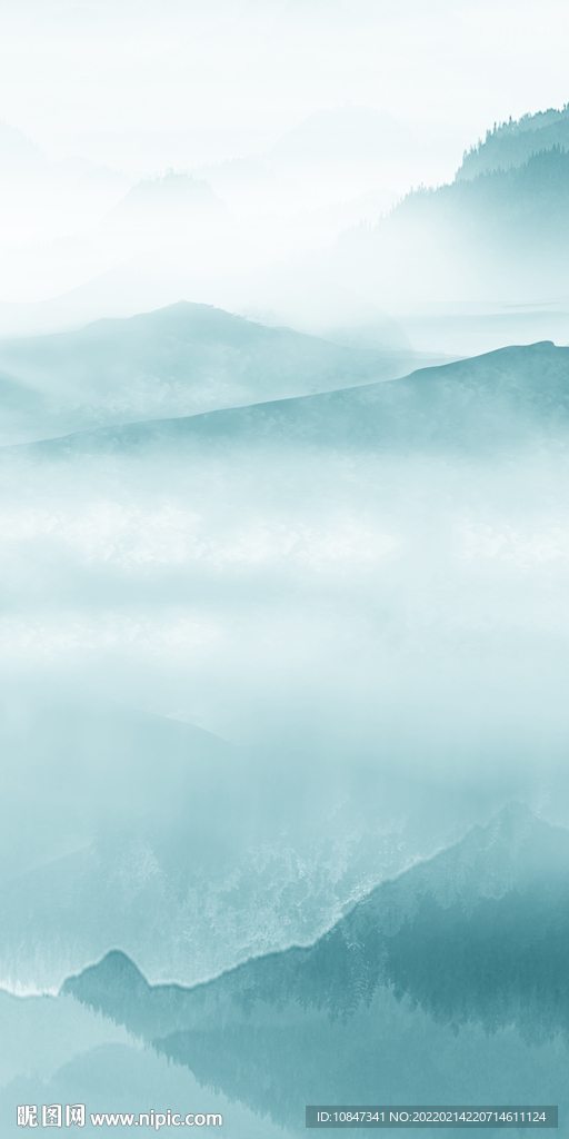 中式 玄关新品山水 TIF分层