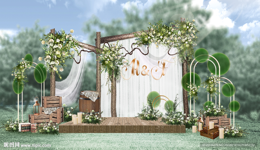 户外小清新婚礼