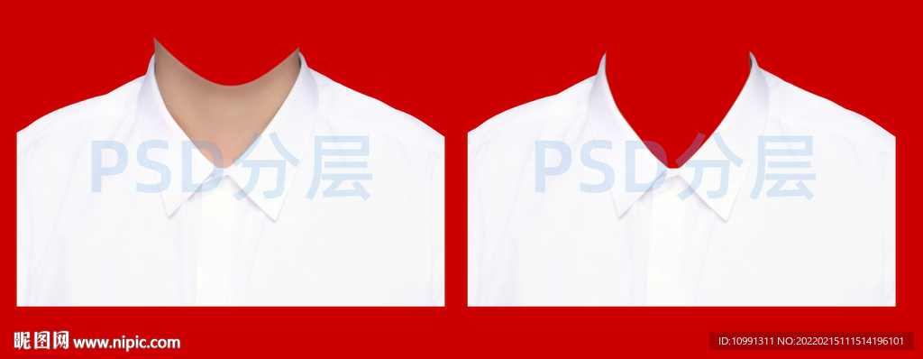 男士白色衬衫衣服素材