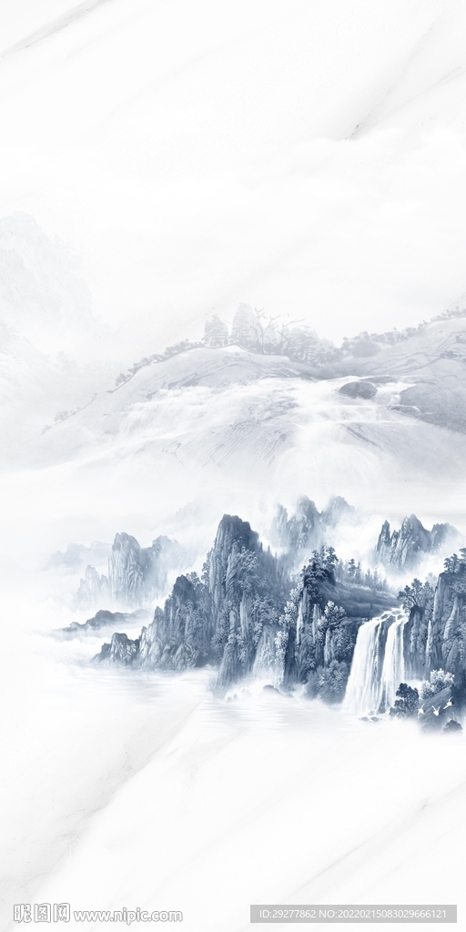 大气中式玄关背景 TIF分层