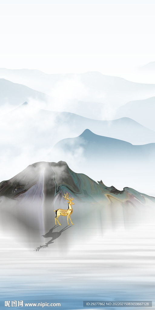 新款简约玄关背景 TIF分层