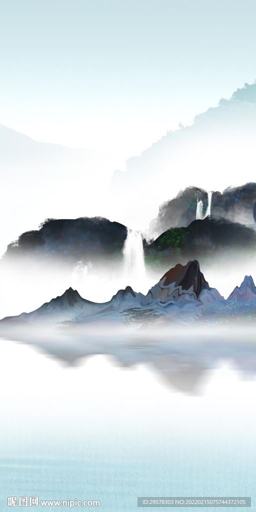 中式高端简约玄关 TIF分层