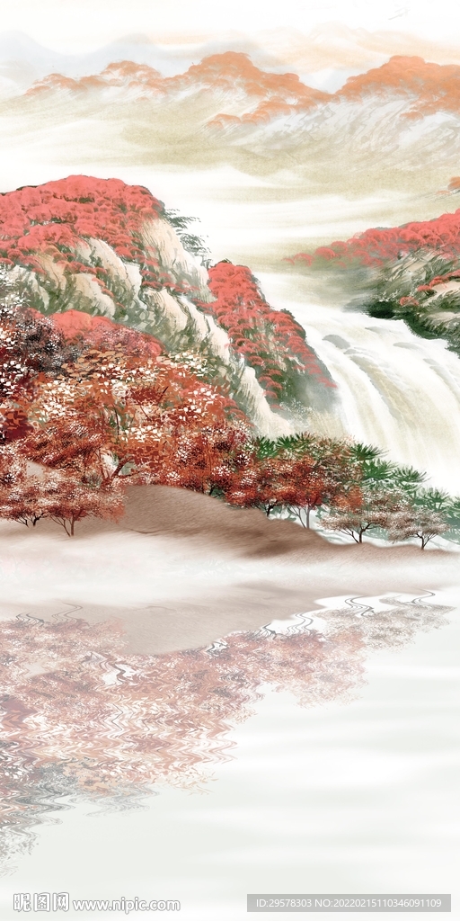 中国风别墅现代玄关 TIF分层