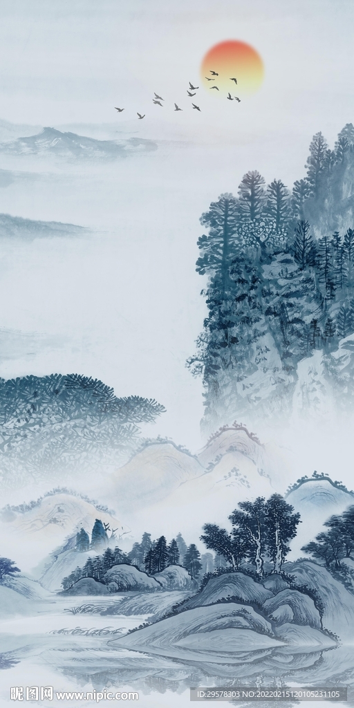 人气现代新玄关画 TIF分层