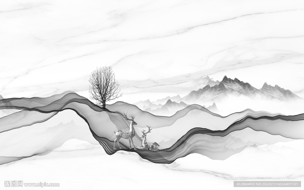 线条高档灰爵士白 tif分层