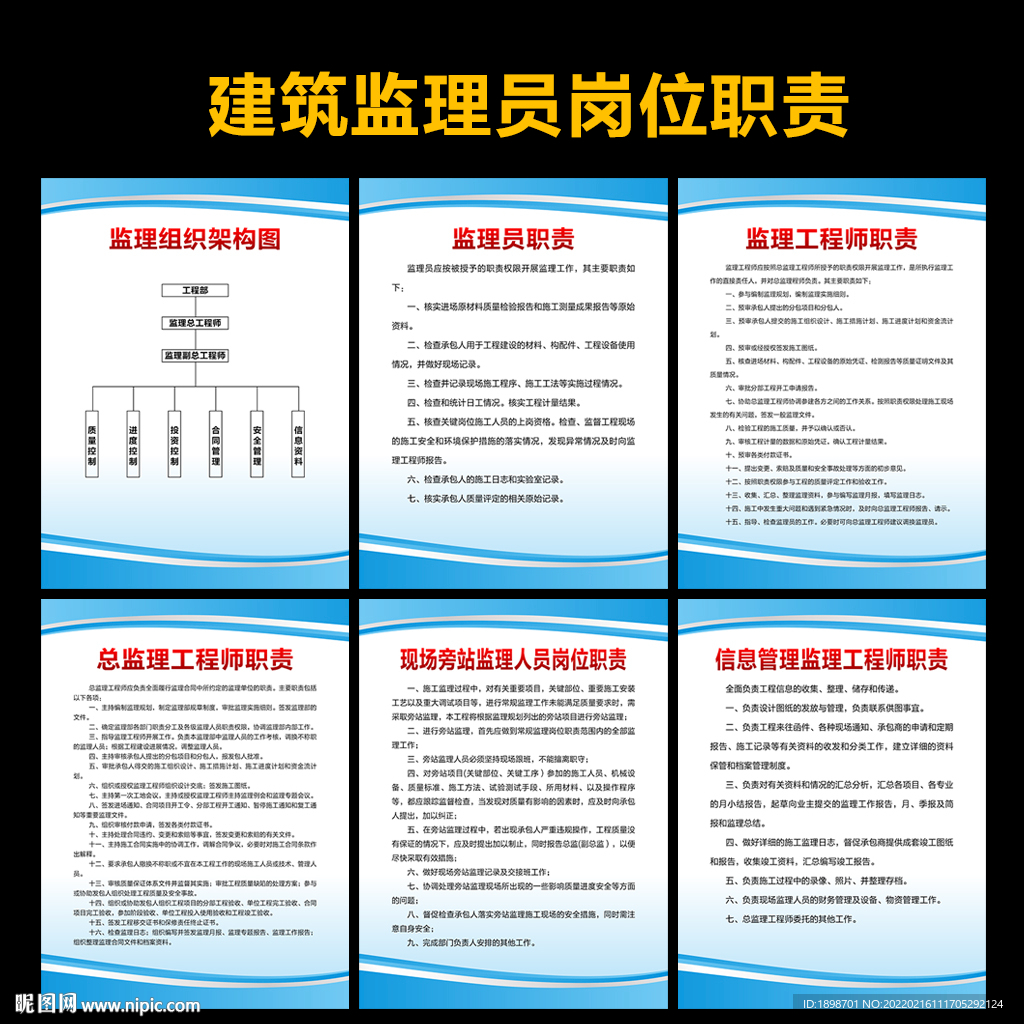 建筑工地监理员岗位职责