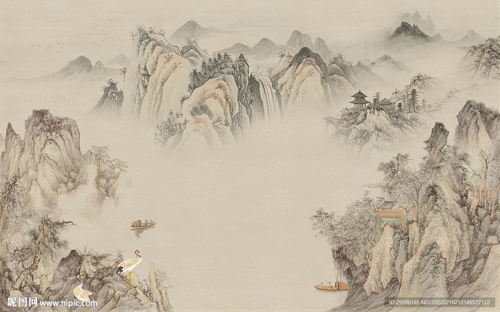 意境人气山水 TIF分层