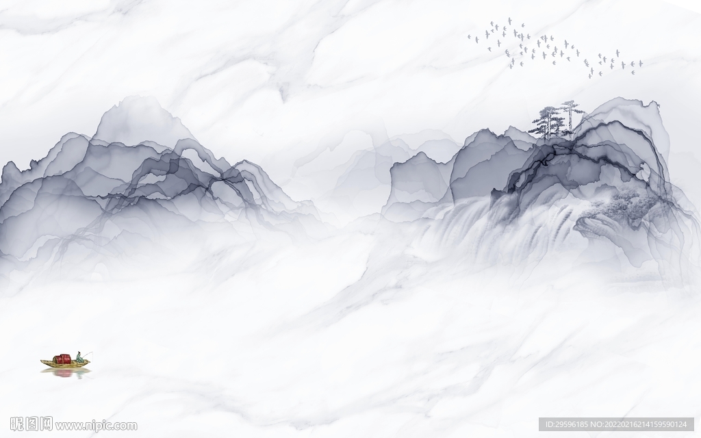 别墅高雅意境山水 TIF分层