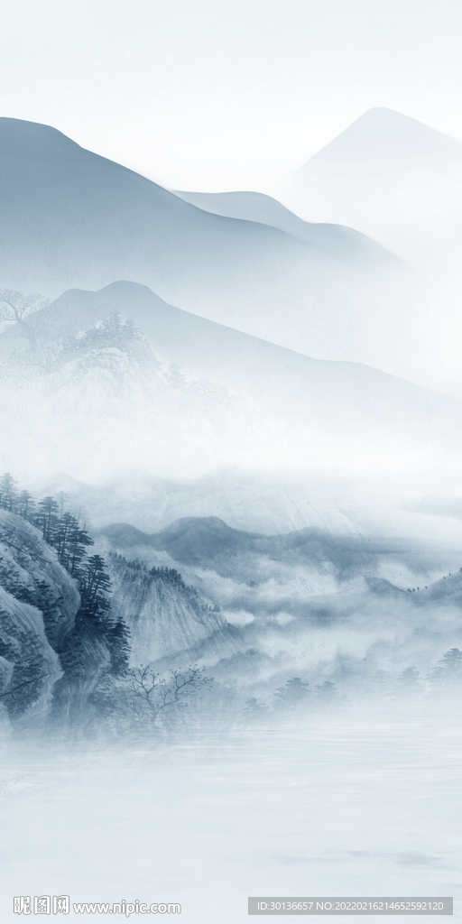 大气新品山水玄关 TIF分层