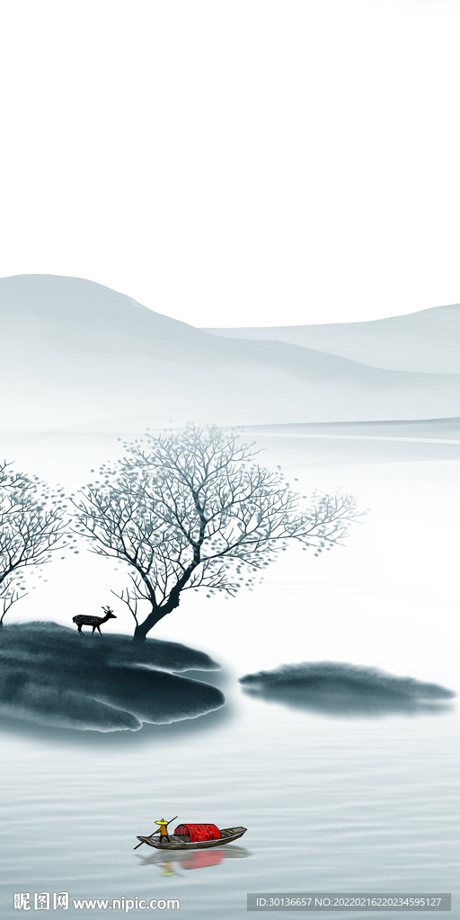 新品别墅山水玄关 TIF分层