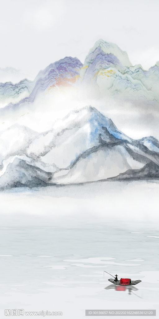 高清 别墅山水玄关 TIF分层