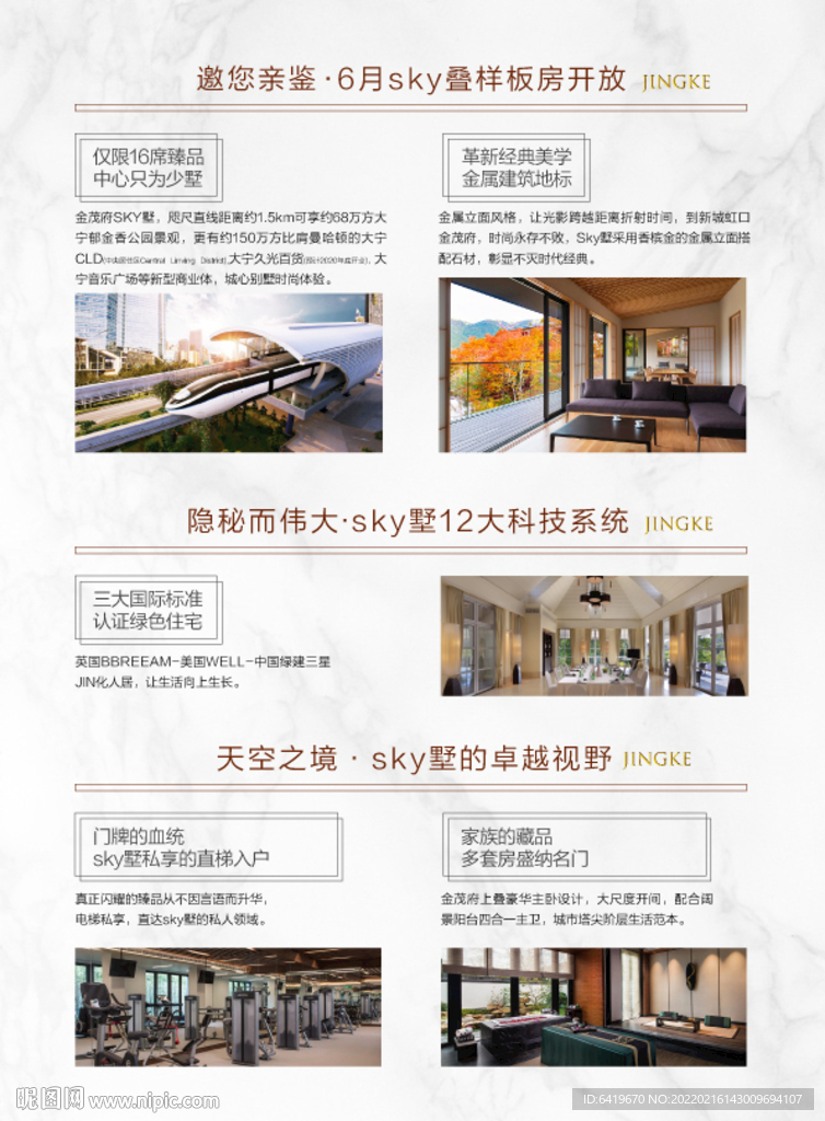 高端别墅洋房地产单张背面买点