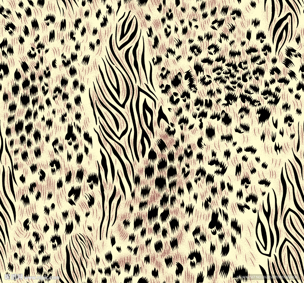 矢量豹纹图