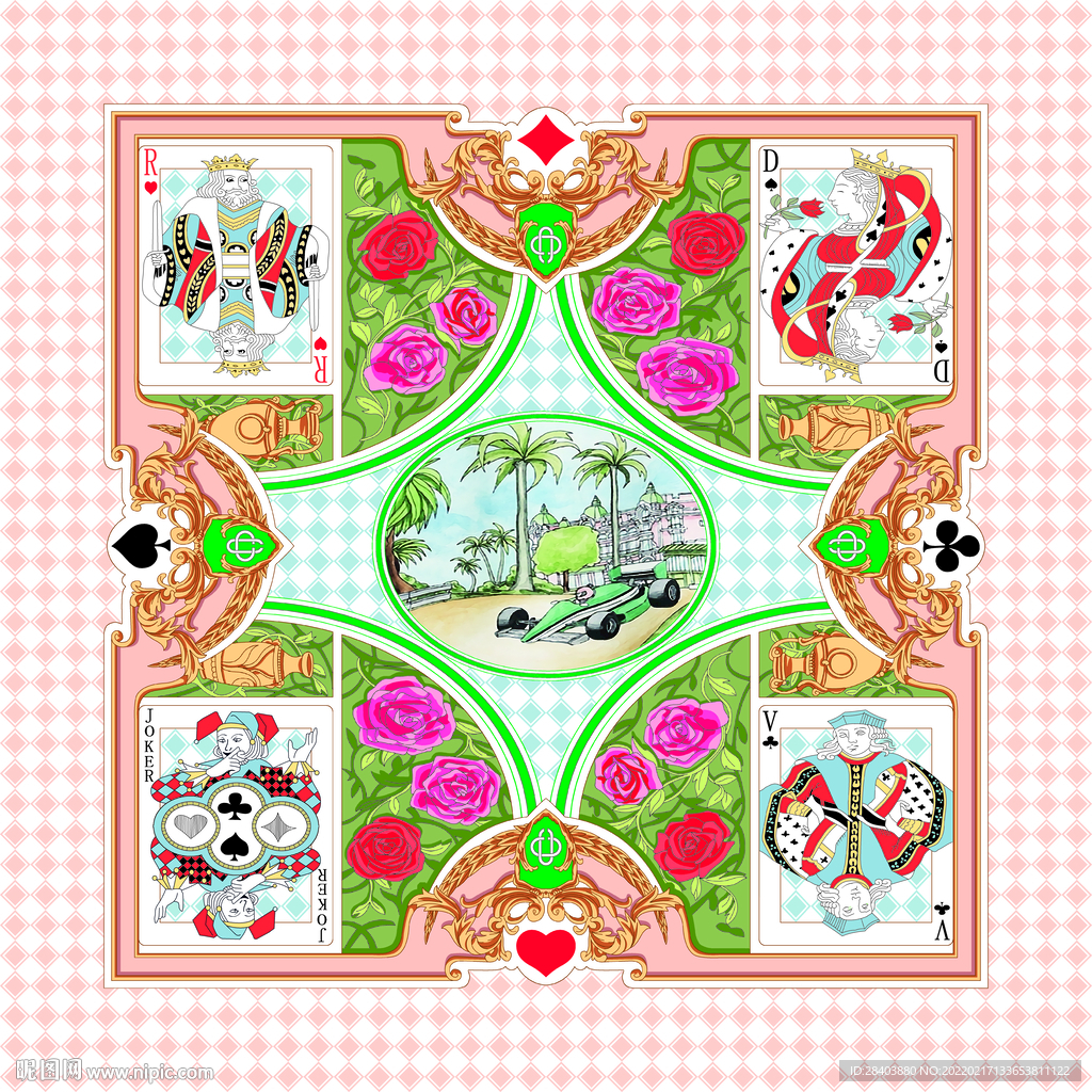 大牌  方巾  数码印花