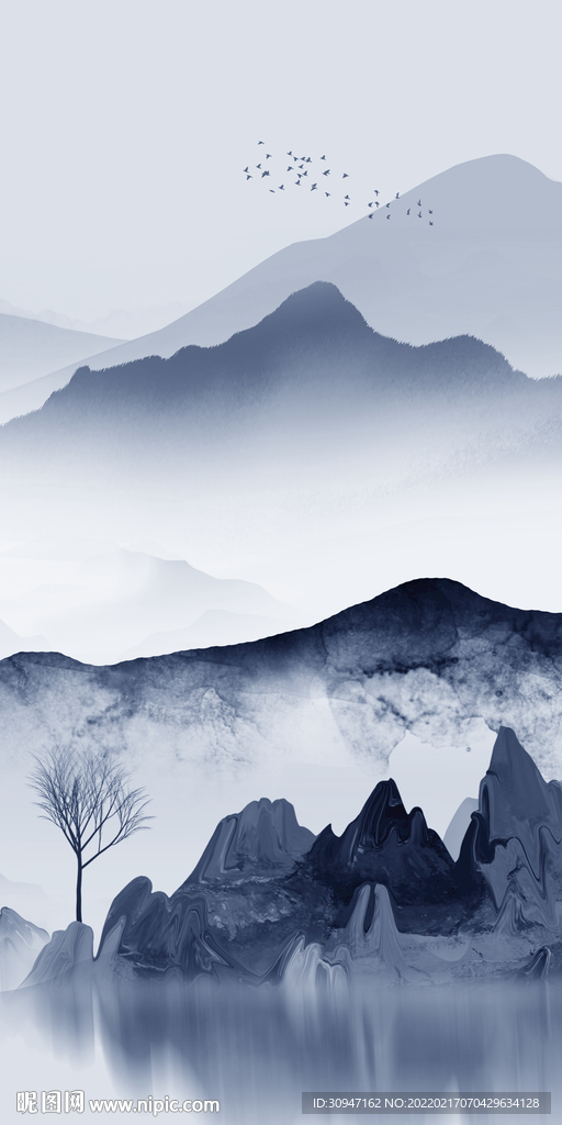 新款现代大气玄关 TIF分层