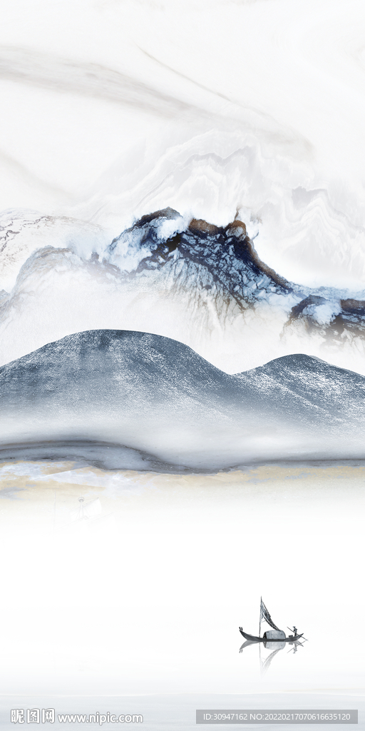 高端中式简约玄关 TIF分层