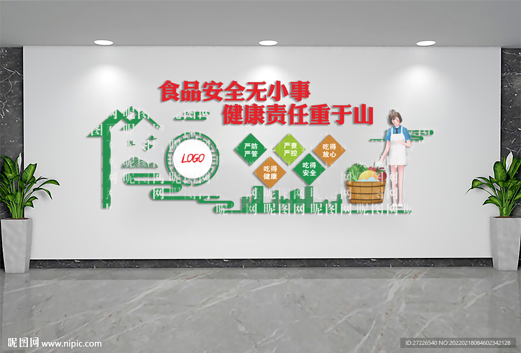 食品安全形象文化墙