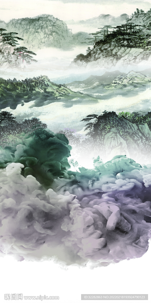 爆款 高清中式玄关 tif分层