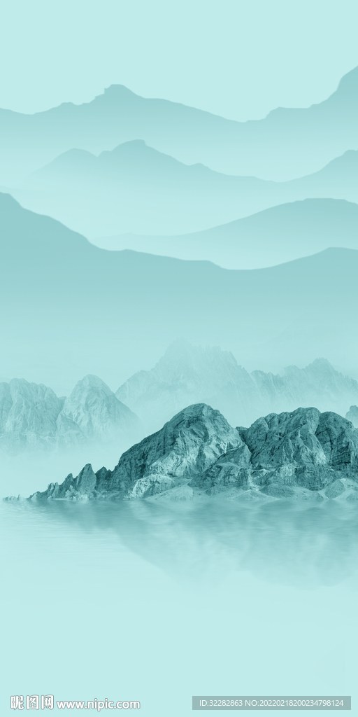 新 中式简约玄关 tif分层画