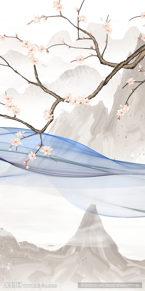 别墅现代玄关背景 TiF分层