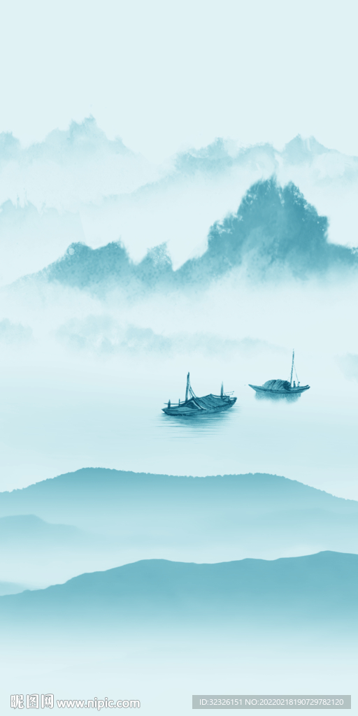 新中式简约玄关背景 TiF分层