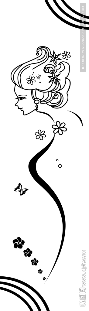 高清分层透明底平开门打印图