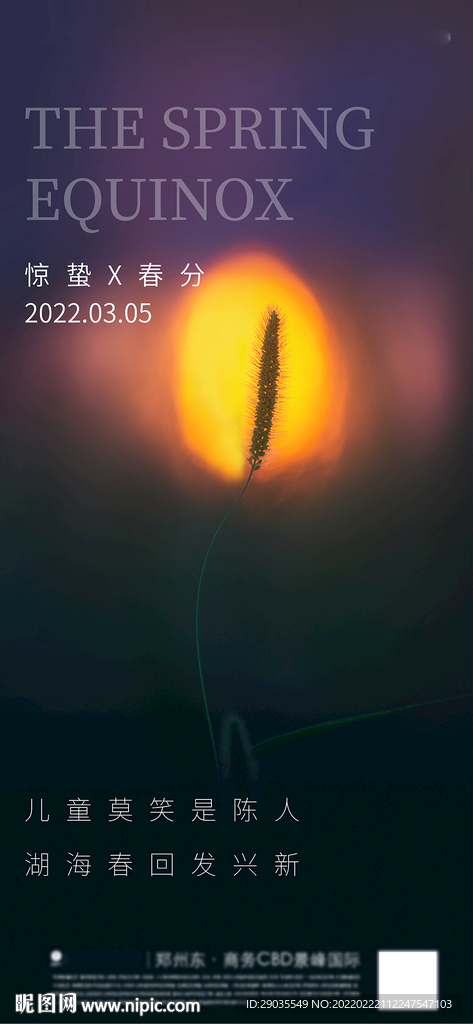 地产惊蛰节气海报