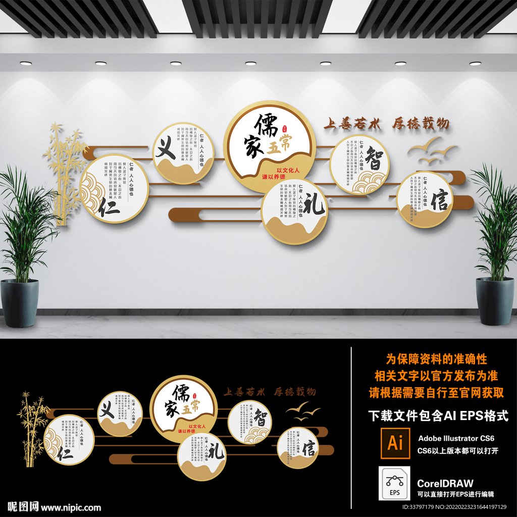儒家五常文化墙