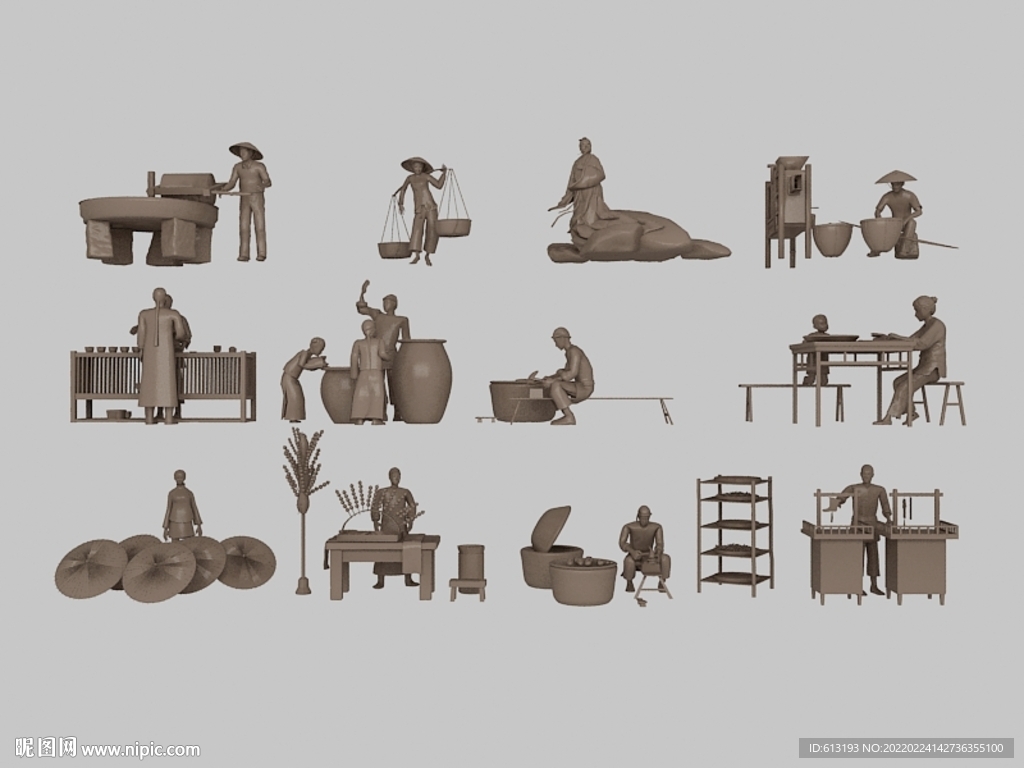 商业街铜人雕塑雕塑艺术品