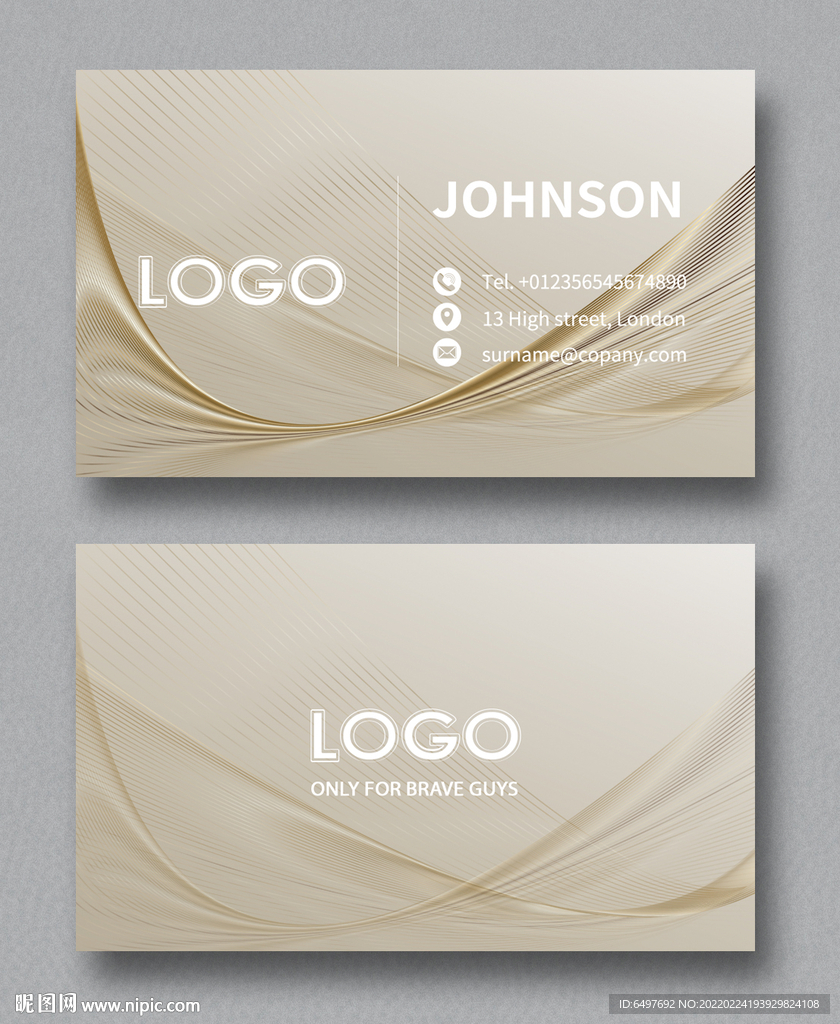 白金商务名片 图片