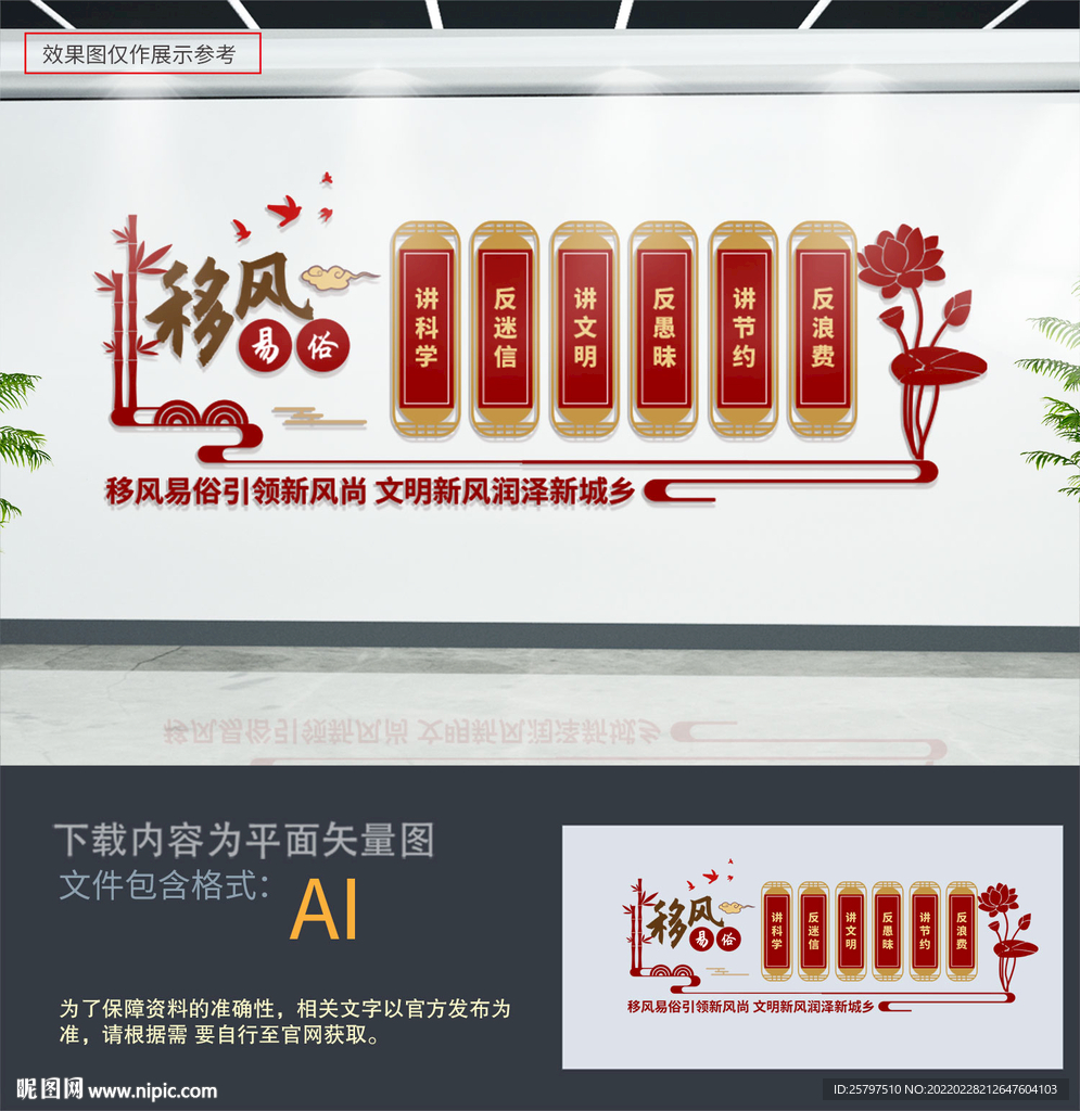 移风易俗文化墙