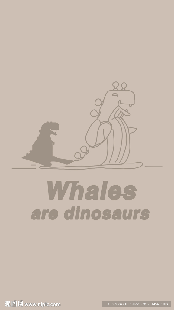 拔罐鲸鱼桌面手机壁纸金色底