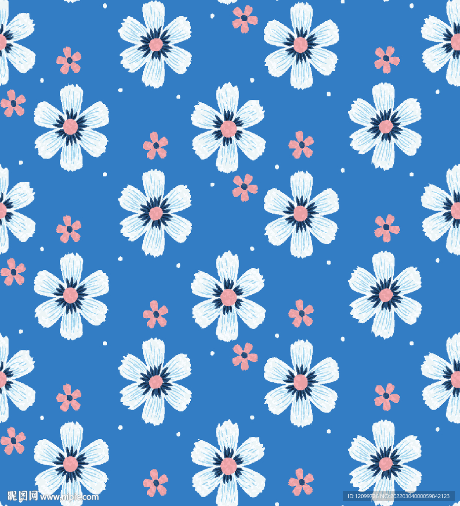 太阳花朵数码印花