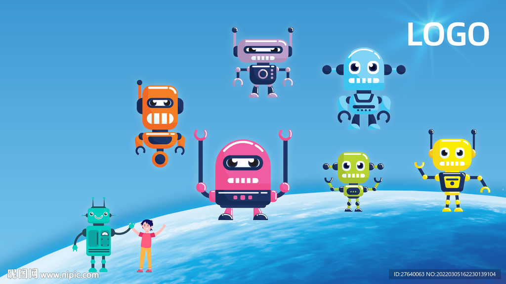 星空宇航员儿童房背景墙图片