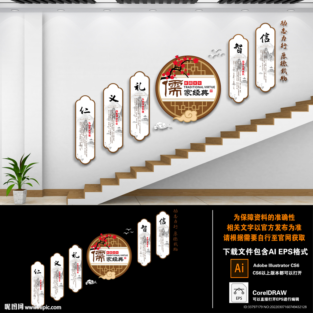 儒家五常文化墙