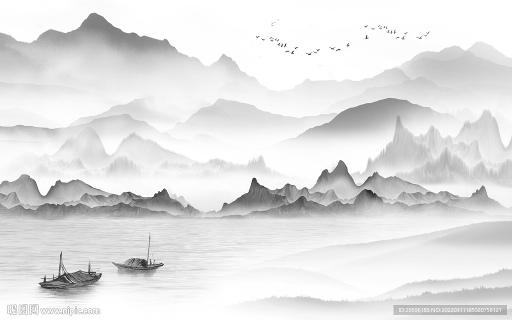 客厅最新高端山水 TIF分层