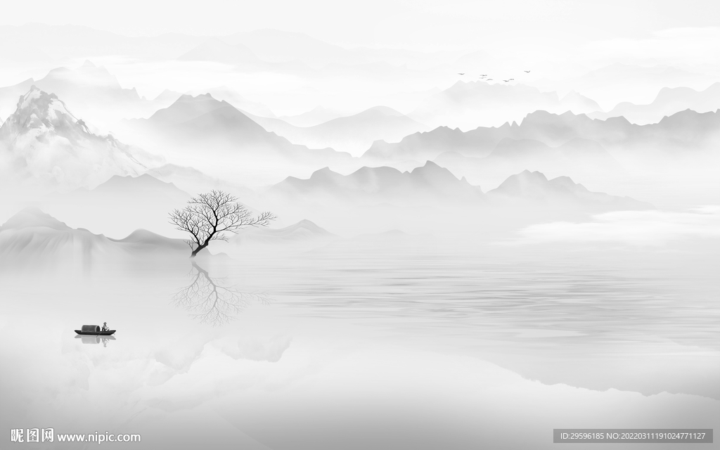 意境最新高端山水 TIF分层