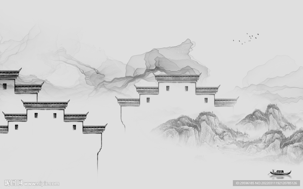 高档 最新人气山水 TIF分层