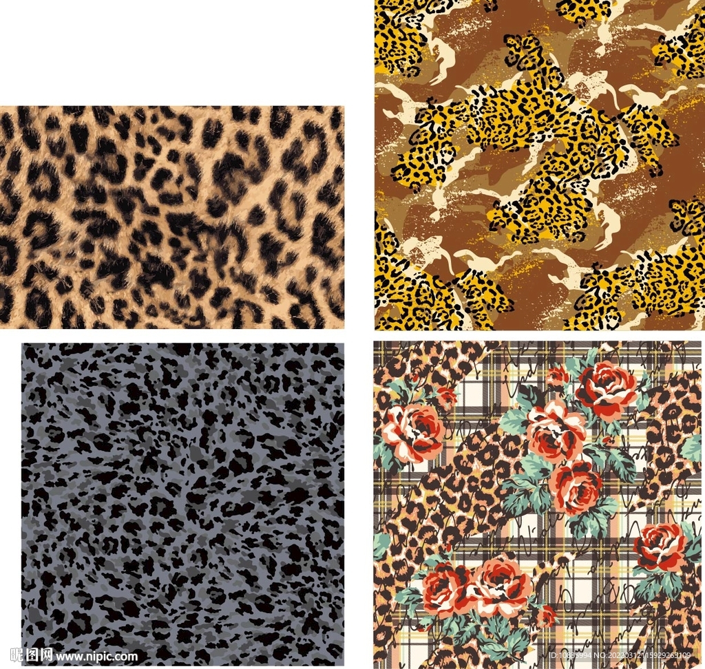 豹纹 满印 服装 格仔