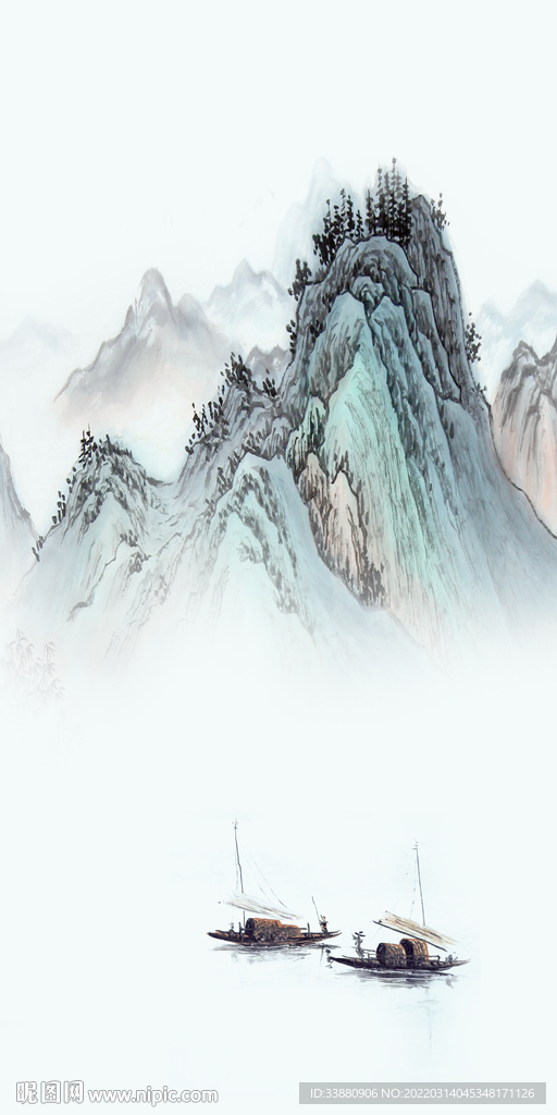 别墅高清中式玄关 TIF分层